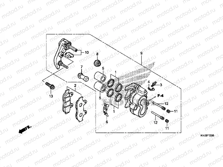 F-12 FRONT BRAKE CALIPER