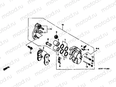 F-12 FRONT BRAKE CALIPER