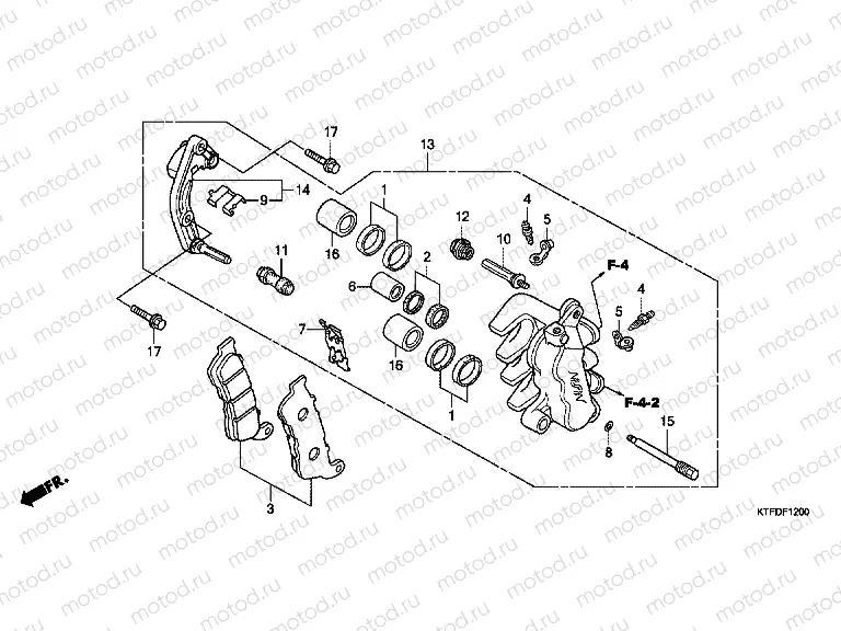 F-12 FRONT BRAKE CALIPER