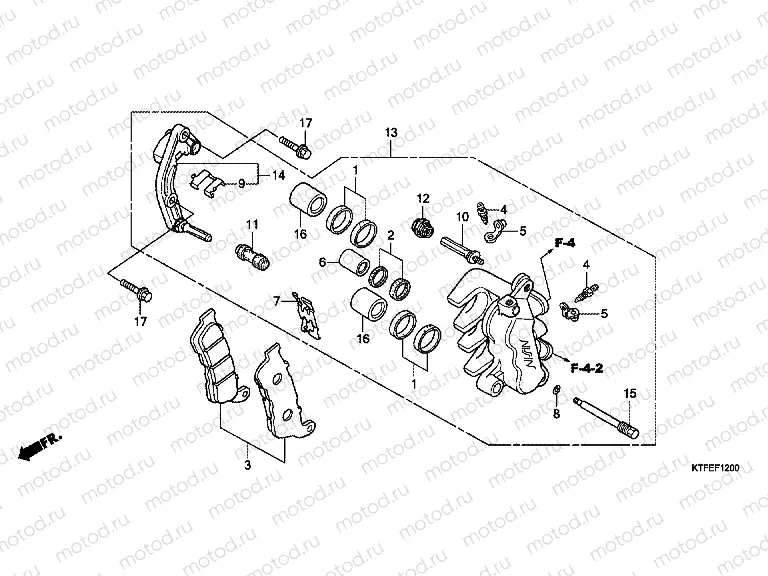 F-12 FRONT BRAKE CALIPER