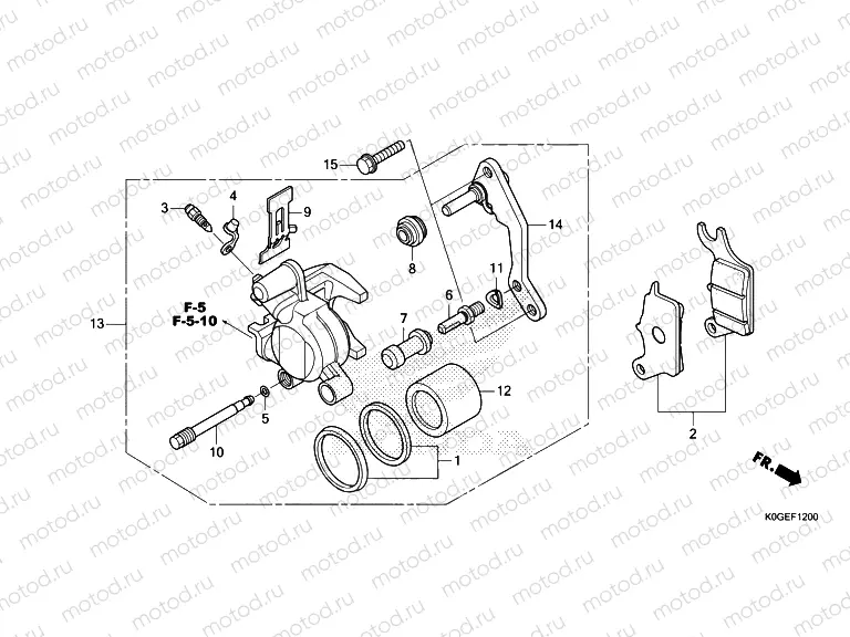 F-12 FRONT BRAKE CALIPER