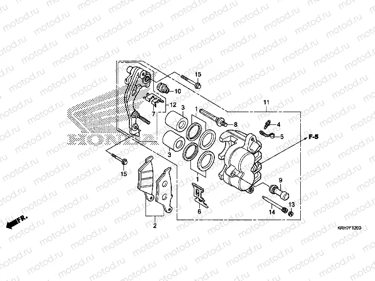 F-12 FRONT BRAKE CALIPER
