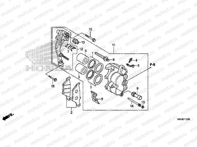 F-12 FRONT BRAKE CALIPER