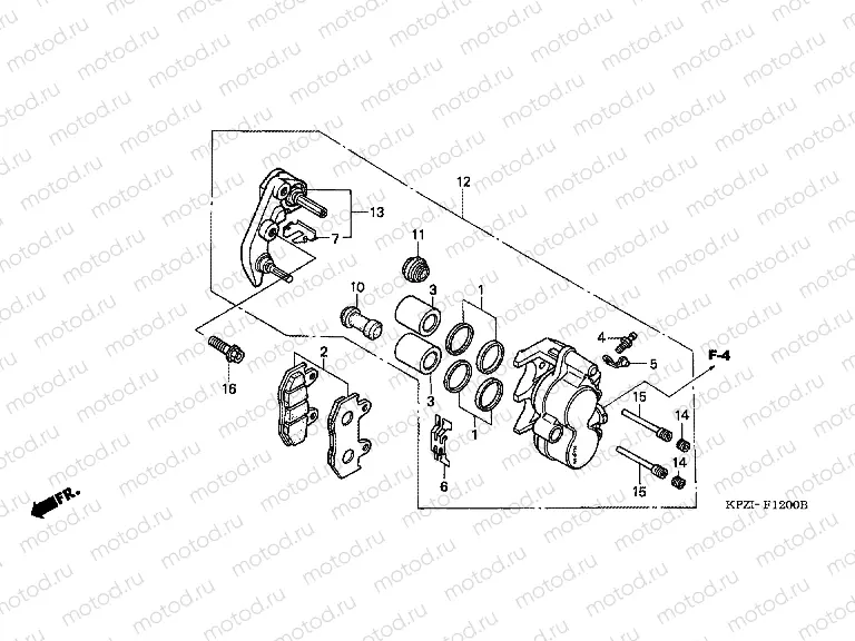 F-12 FRONT BRAKE CALIPER