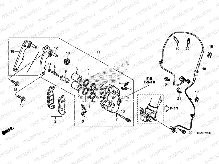 F-12 FRONT BRAKE CALIPER