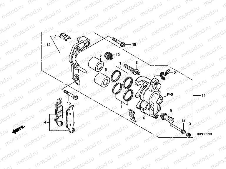 F-12 FRONT BRAKE CALIPER