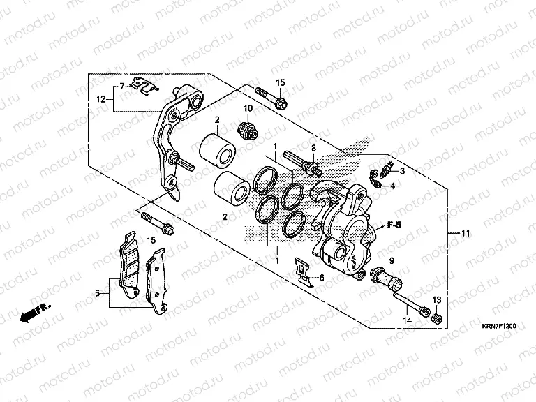 F-12 FRONT BRAKE CALIPER