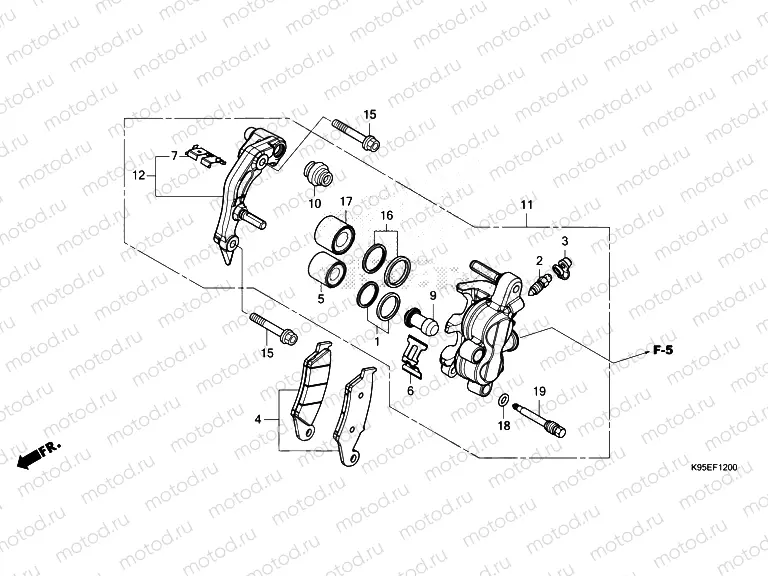 F-12 FRONT BRAKE CALIPER