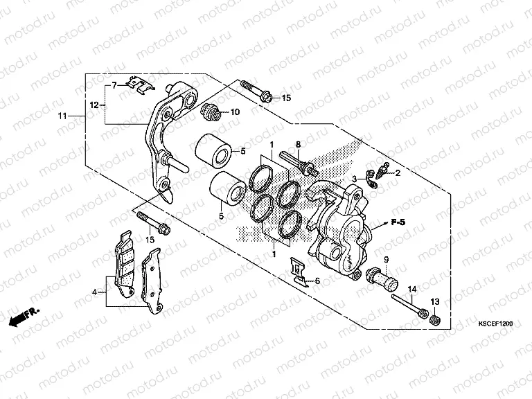 F-12 FRONT BRAKE CALIPER