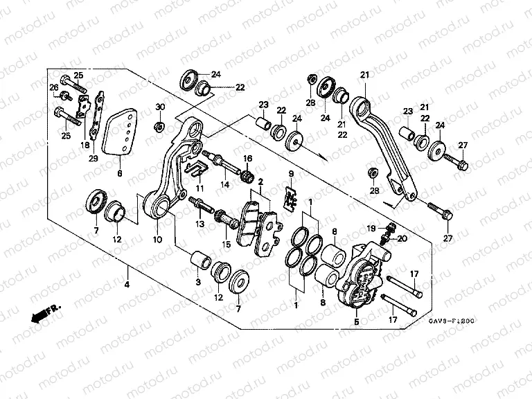 F-12 FRONT BRAKE CALIPER