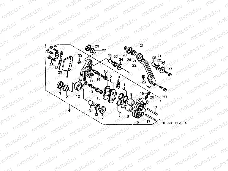 F-12 FRONT BRAKE CALIPER