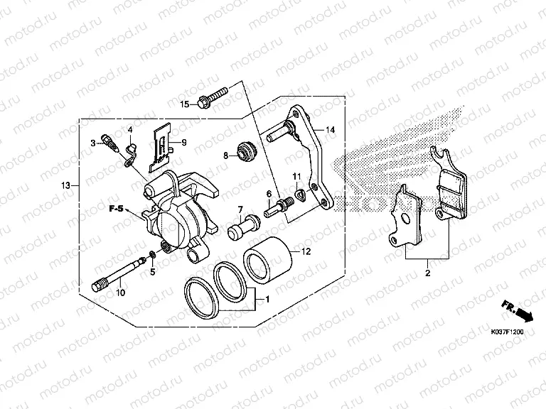F-12 FRONT BRAKE CALIPER