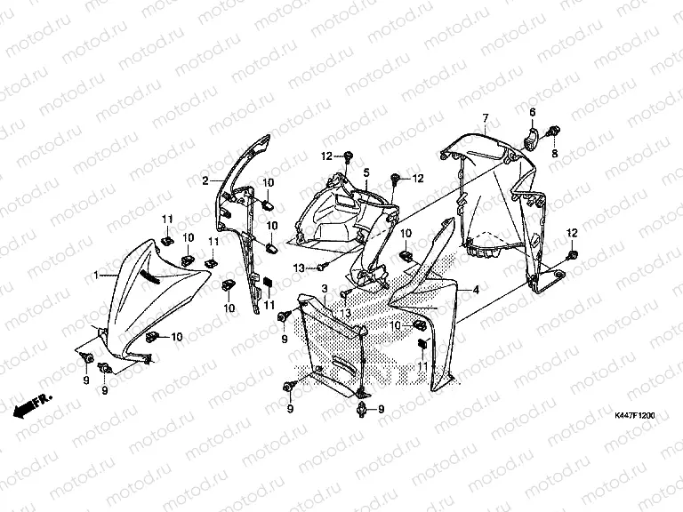 F-12 FRONT COVER / INNER COVER