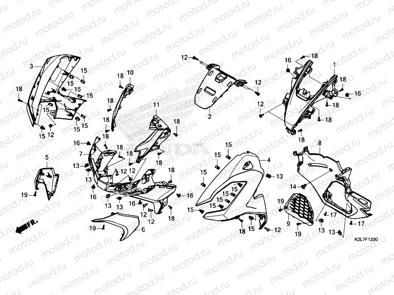 F-12 FRONT COVER & RADIATOR GRILLE