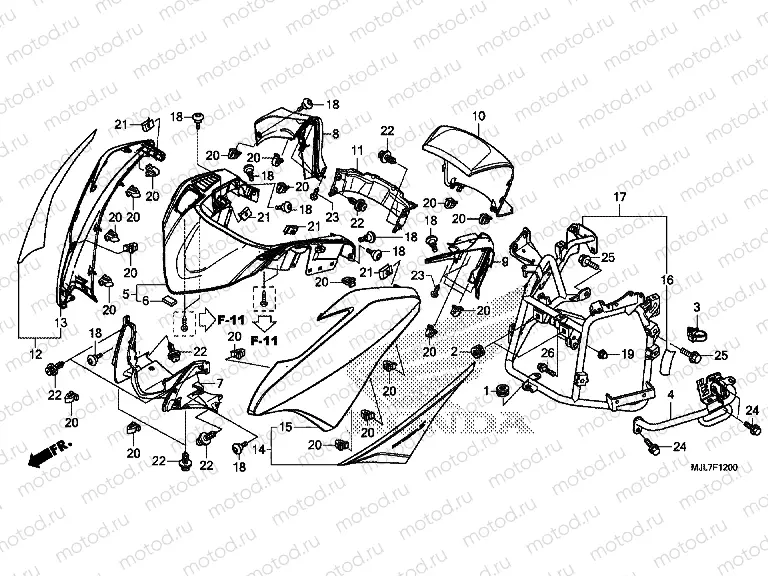 F-12 FRONT ENGINE HOUSING