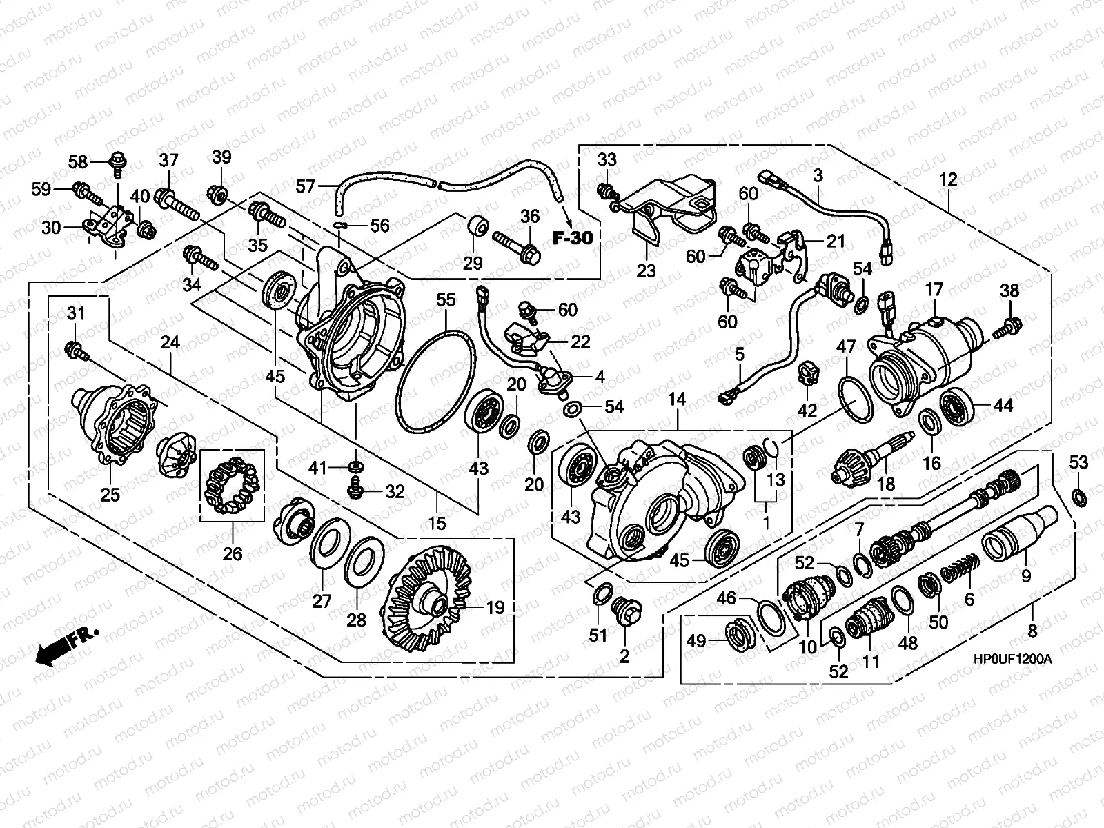 F-12 FRONT FINAL GEAR