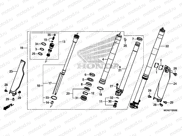 F-12 FRONT FORK (D / E)