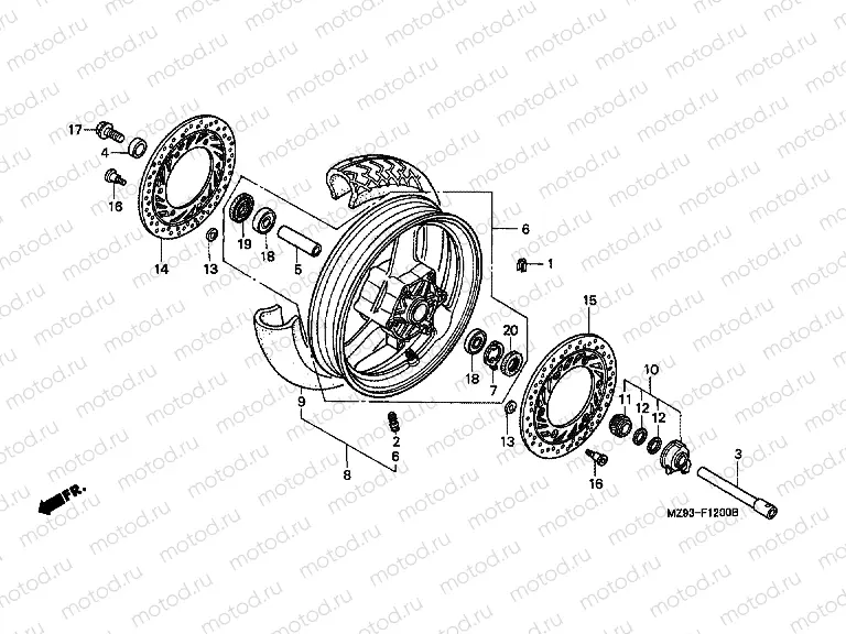 F-12 FRONT WHEEL
