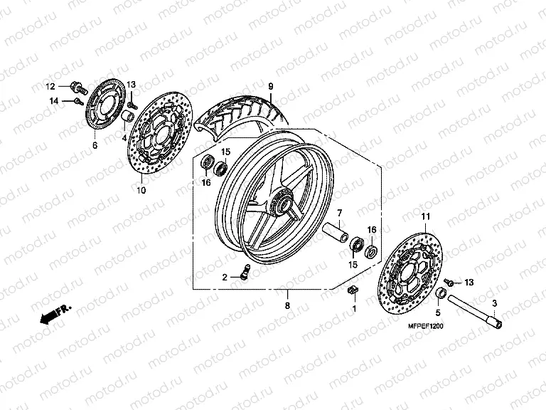F-12 FRONT WHEEL