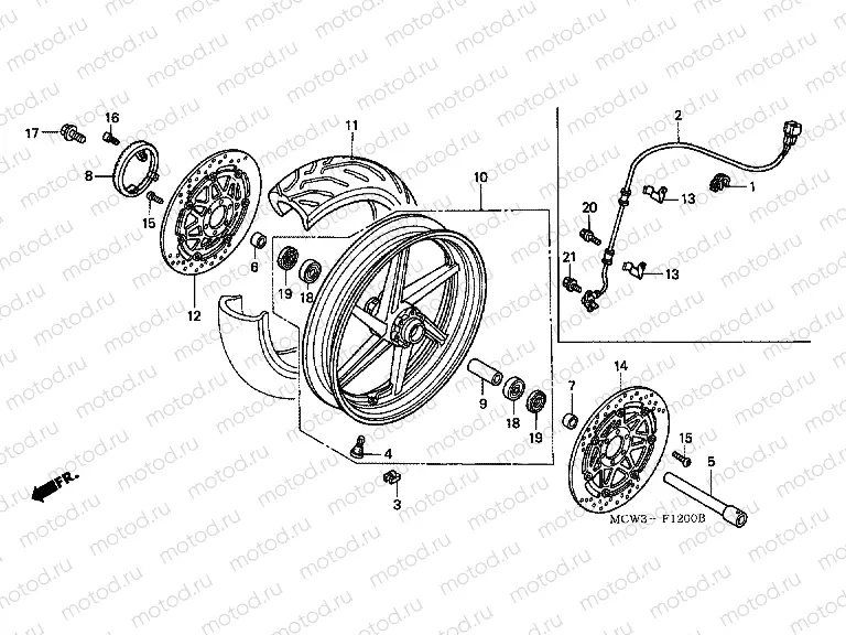 F-12 FRONT WHEEL