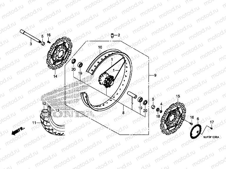 F-12 FRONT WHEEL