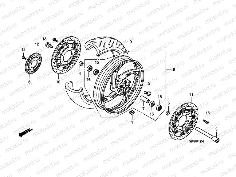 F-12 FRONT WHEEL