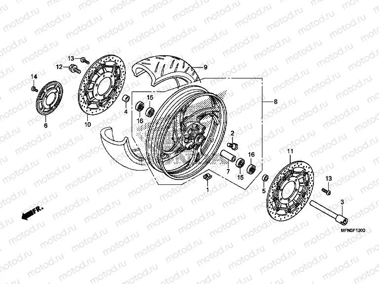 F-12 FRONT WHEEL