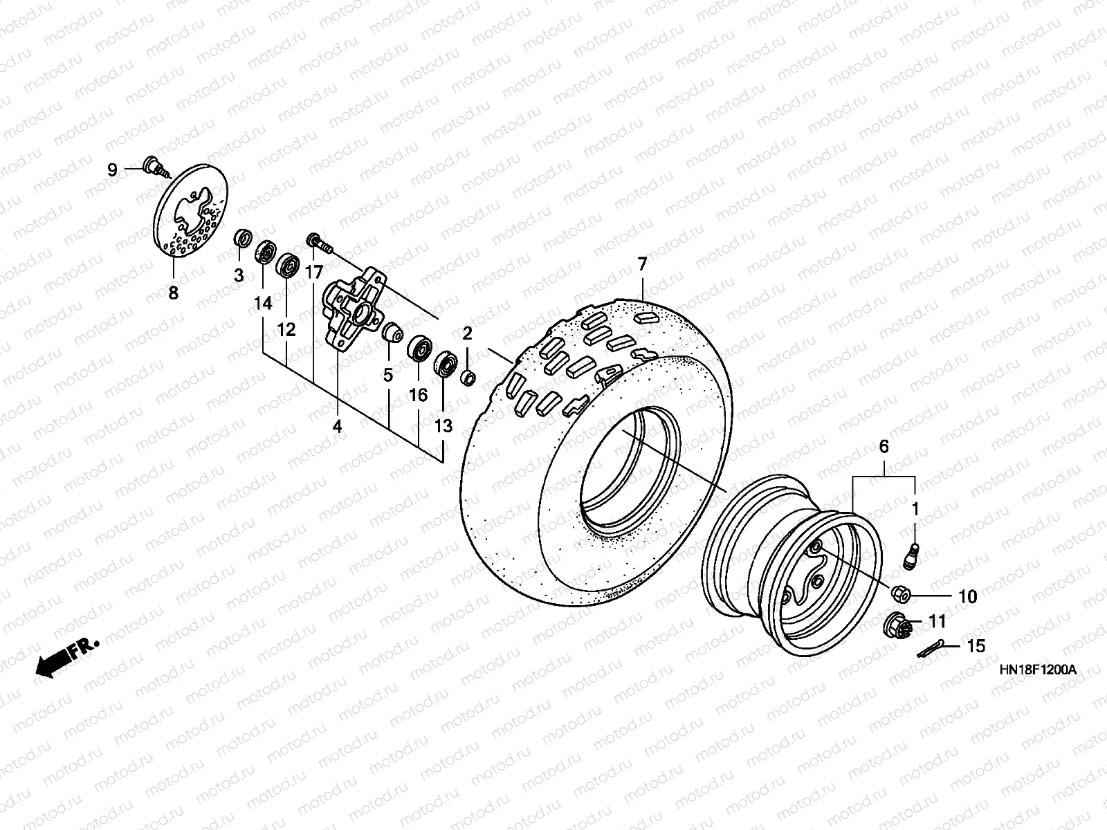 F-12 FRONT WHEEL