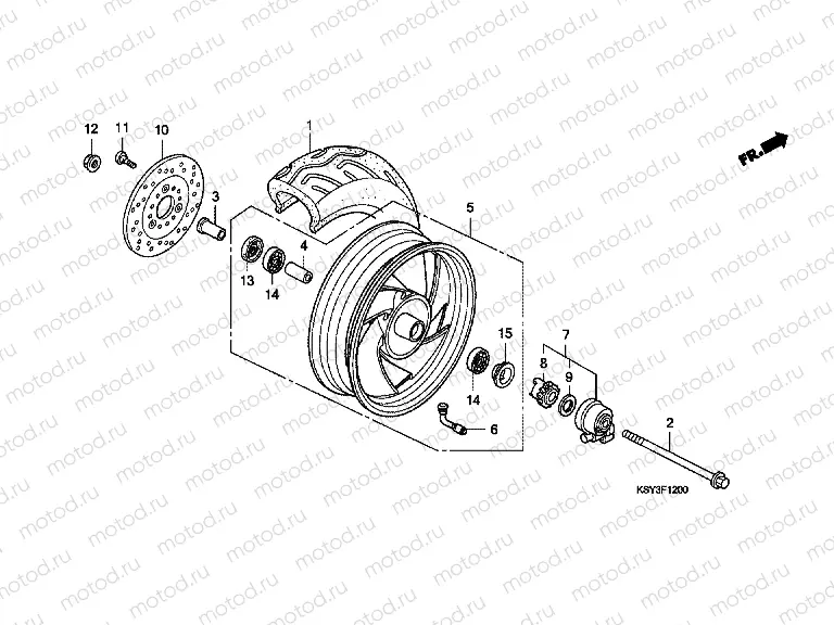 F-12 FRONT WHEEL