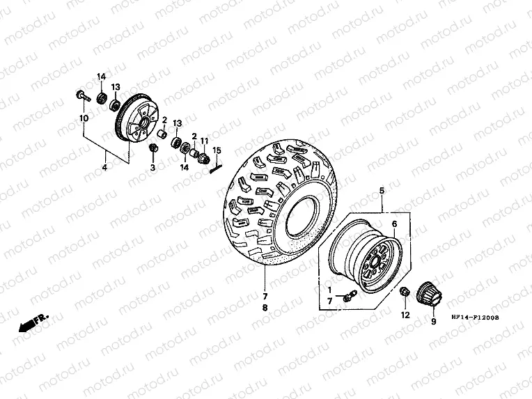 F-12 FRONT WHEEL