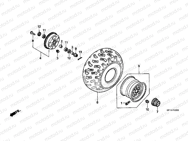 F-12 FRONT WHEEL