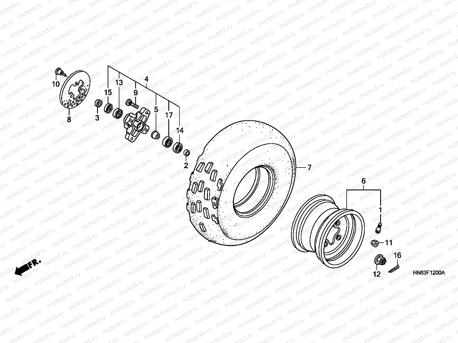 F-12 FRONT WHEEL