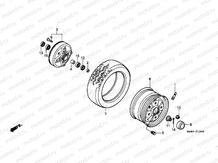 F-12 FRONT WHEEL