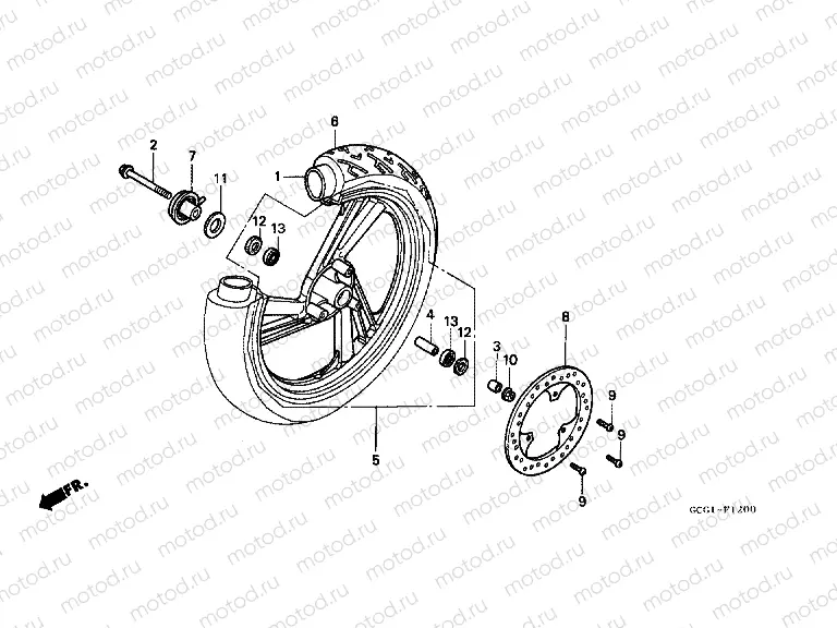 F-12 FRONT WHEEL