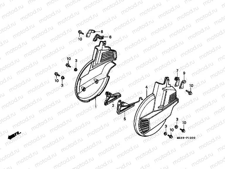 F-12 FRONT WHEEL COVER