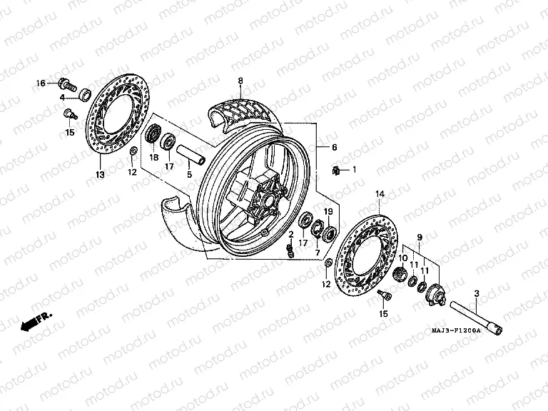 F-12 FRONT WHEEL (ST1100)