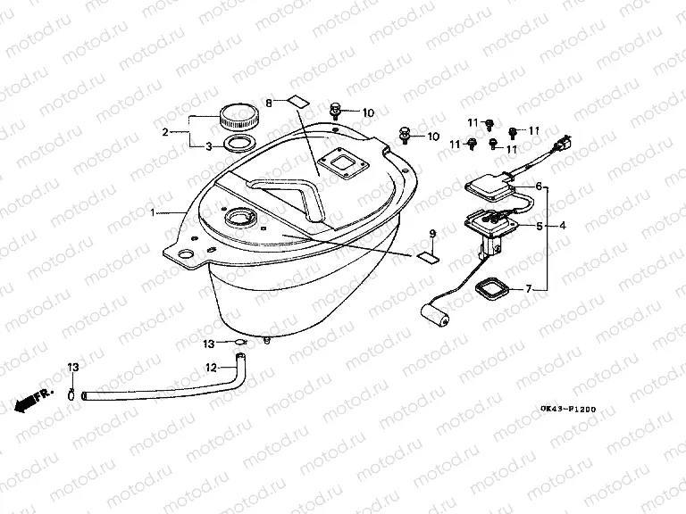 F-12 FUEL TANK (C50DF / LAG / G / DG / SN)