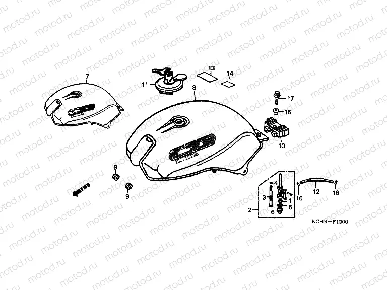 F-12 FUEL TANK / FUEL TAP