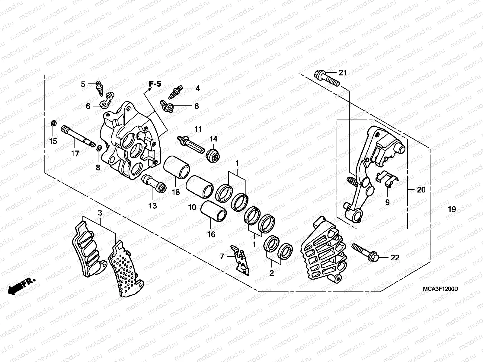 F-12 R. FRONT BRAKE CALIPER