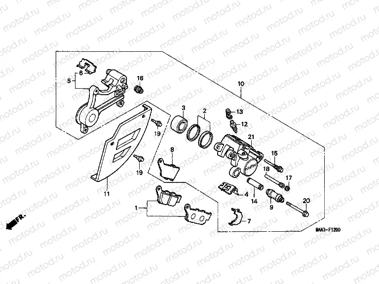 F-12 REAR BRAKE CALIPER (1)