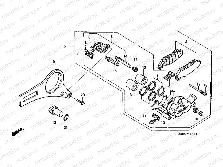 F-12 REAR BRAKE CALIPER