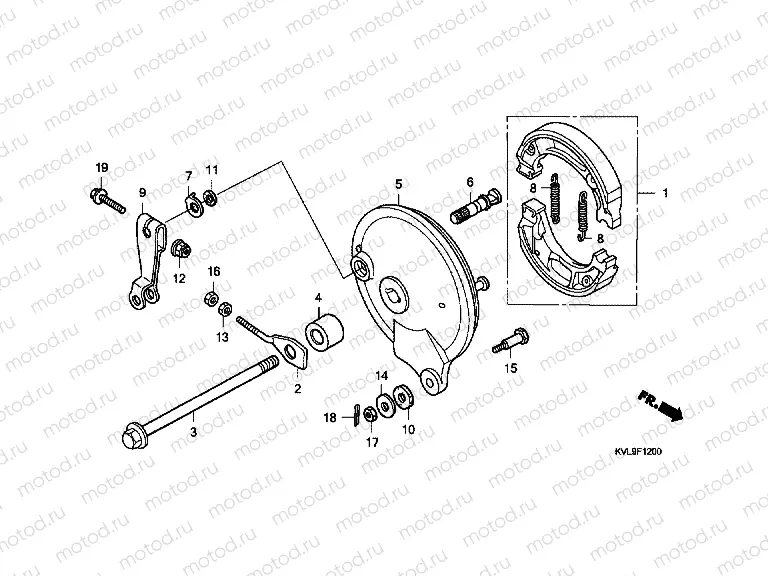 F-12 REAR BRAKE PANEL