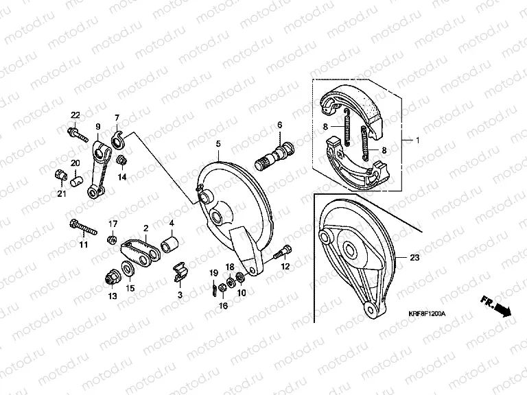 F-12 REAR BRAKE PANEL
