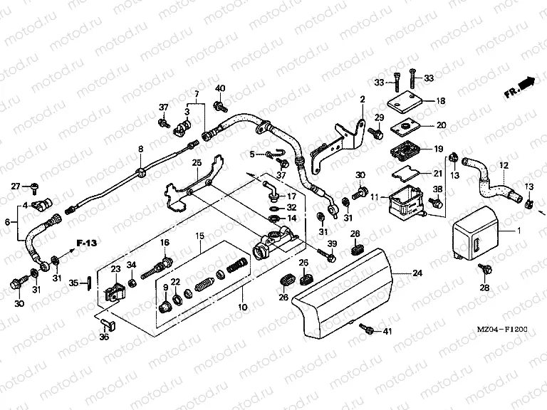 F-12 REAR MAIN BRAKE CYLINDER