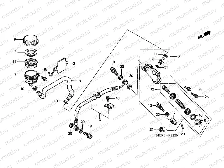 F-12 REAR MASTER CYLINDER