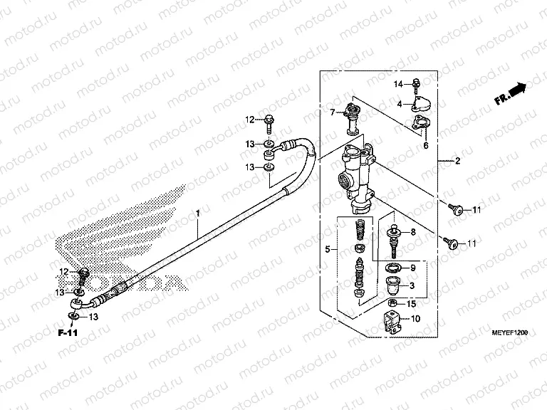 F-12 REAR MASTER CYLINDER
