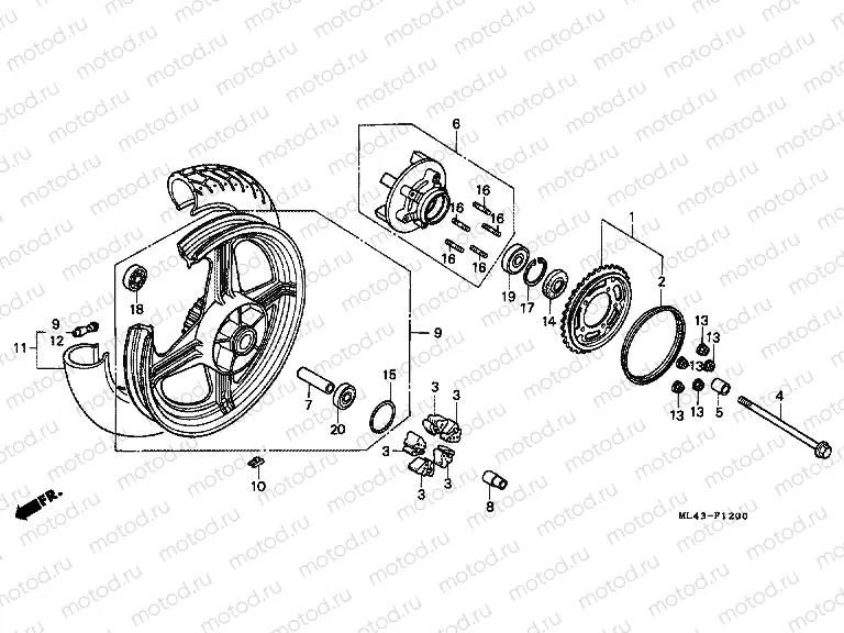 F-12 REAR WHEEL