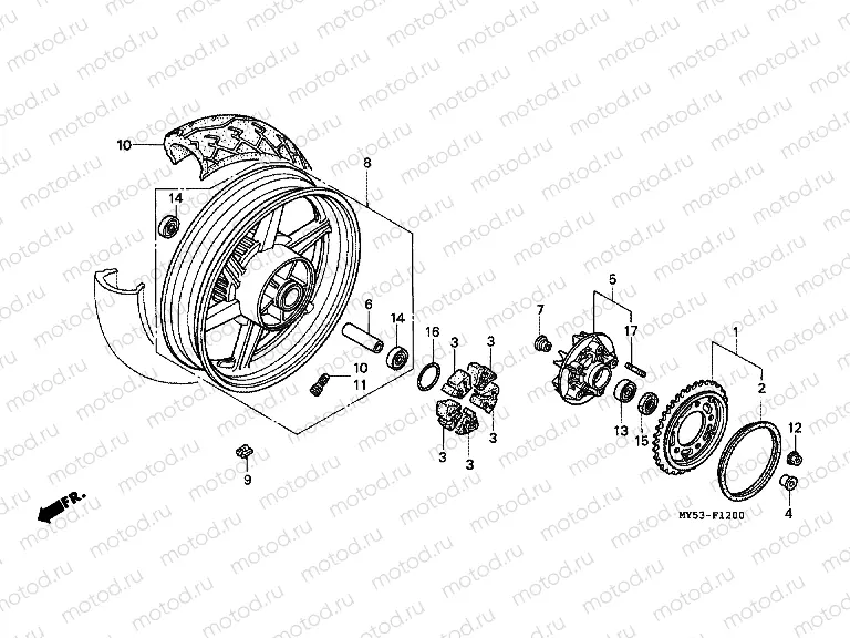 F-12 REAR WHEEL