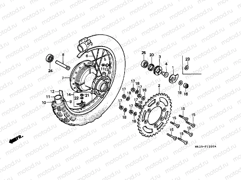 F-12 REAR WHEEL