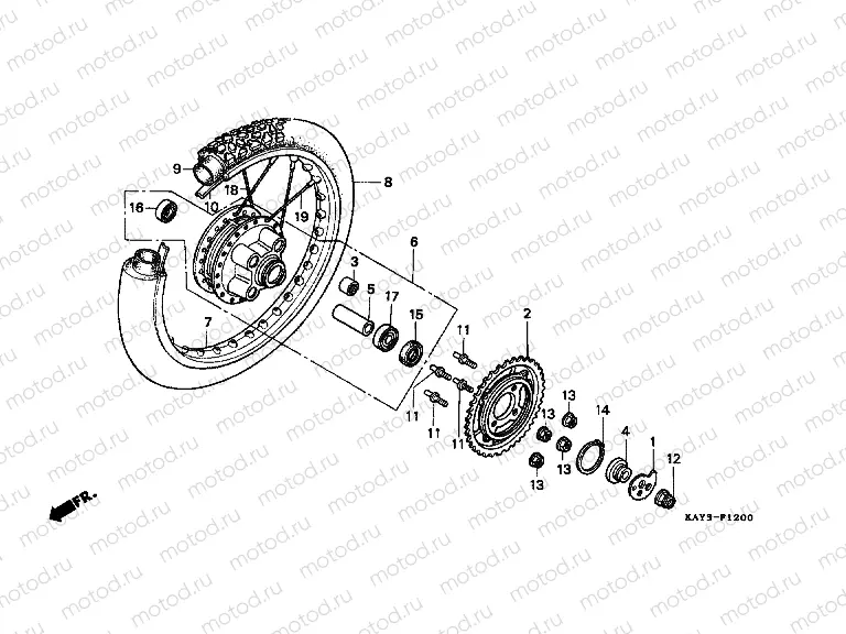 F-12 REAR WHEEL
